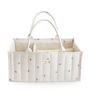 Mushie Diaper Caddy - Bees